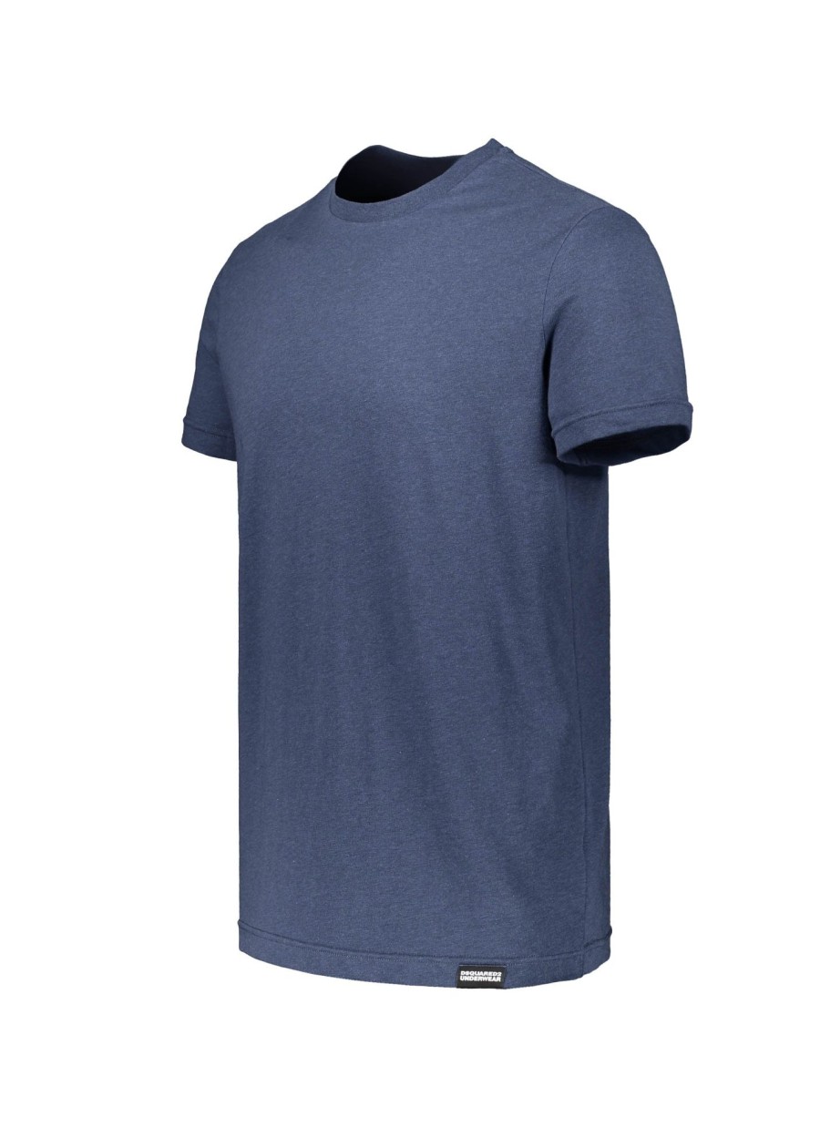 Clothing D Squared2 | Dsquared2 Round Neck T-Shirt-Navy